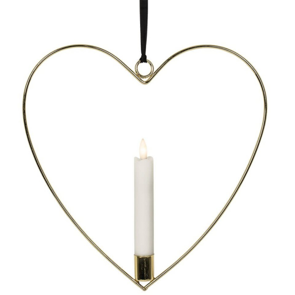 Markslöjd Sweden Schwibbogen »Markslöjd LED-Herzen, Flamme Heart 1 warmweiße LED hängend«
