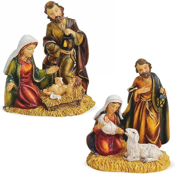 matches21 HOME & HOBBY Krippe »Krippenfiguren Weihnachtskrippen Figuren Gruppe 2er Set«, Authentische Bemalung