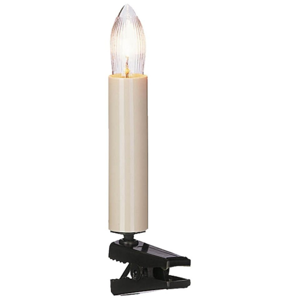 matches21 HOME & HOBBY LED-Lichterkette »Weihnachtsbaumkette Weihnachtsbaum Lichterkette 15-flammig klar / elfenbein«, 15-flammig