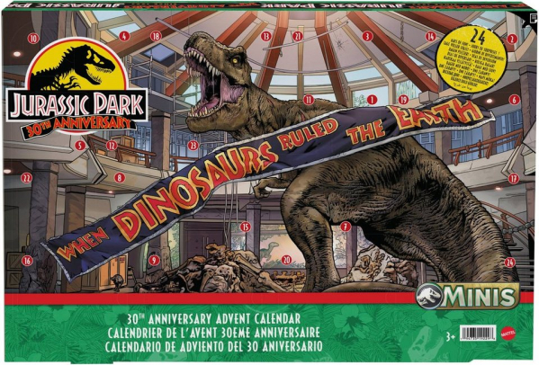 Mattel® Adventskalender Spielzeug, Jurassic World