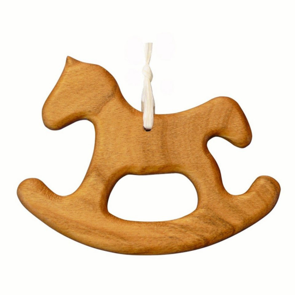 mitienda Christbaumschmuck »Geschenkanhänger aus Holz, Schaukelpferd«