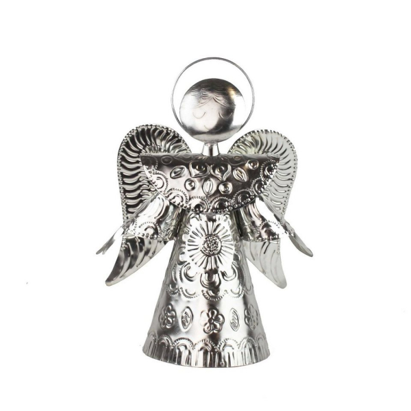 mitienda Dekoobjekt »Engel silber 25cm, Schutzengel, Weihnachtsdeko«