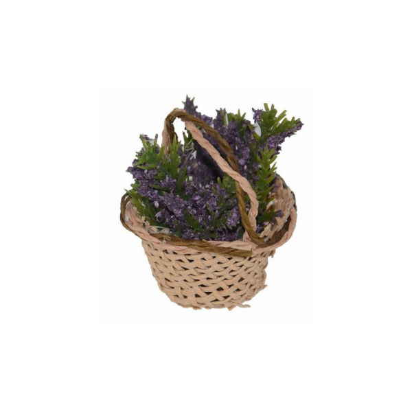 mitienda Krippen-Zubehör »Krippenzubehör Korb mit Lavendel«