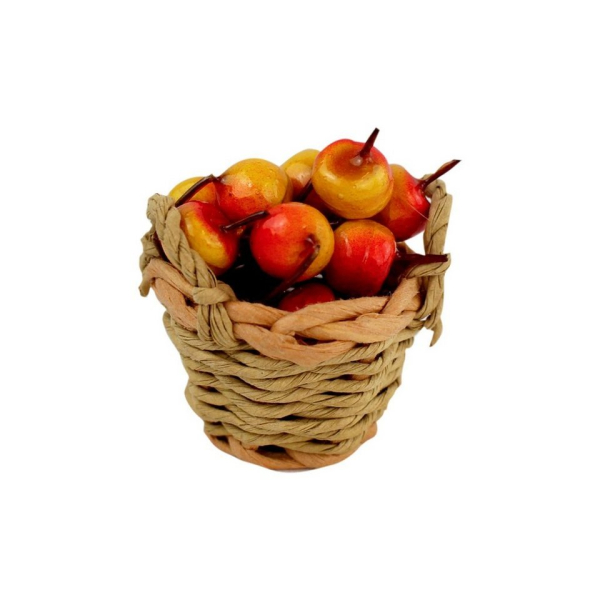 mitienda mit liebe gemacht Krippen-Zubehör »Krippenzubehör Korb mit Äpfeln«