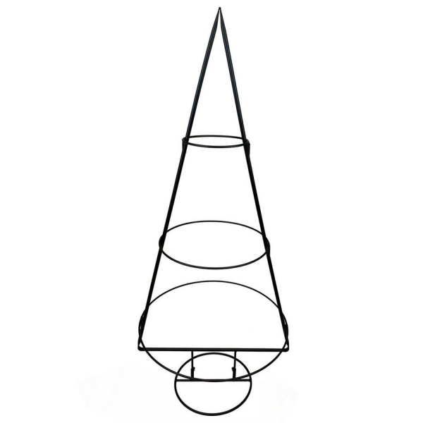 Multistore 2002 Künstlicher Weihnachtsbaum »Weihnachtsdeko Aufsteller Weihnachtsbaum Metall 83x35cm schwarz«
