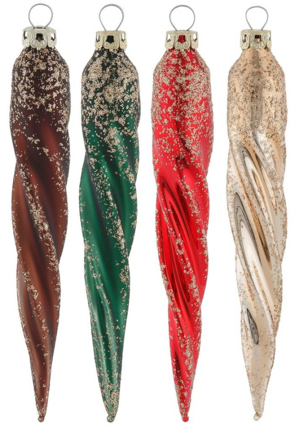 my home Christbaumschmuck »True Christmas« (4-tlg), Zapfen