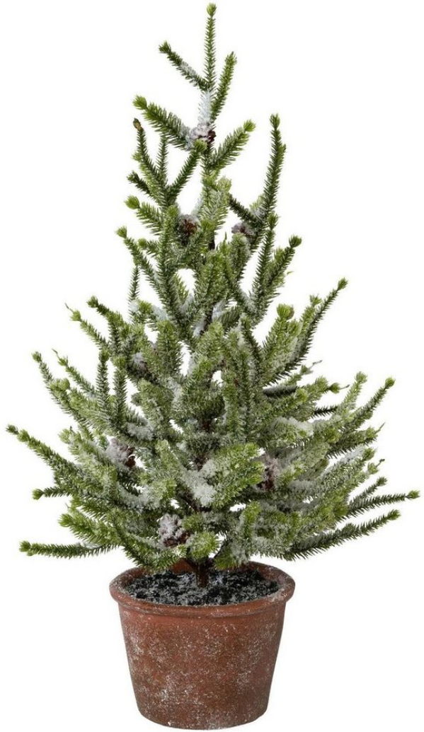 my home Künstlicher Weihnachtsbaum, Fichte mit Schnee