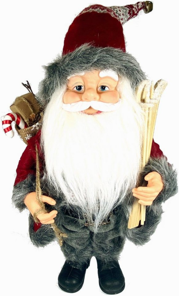 my home Weihnachtsmann (1 St), mit Skieren und Geschenken, Höhe ca. 50 cm