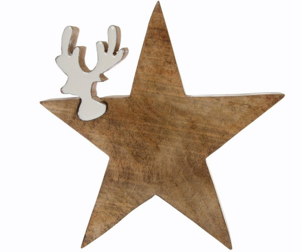 Myflair Möbel & Accessoires Dekostern, 2 St., Rentierkopf herausnehmbar
