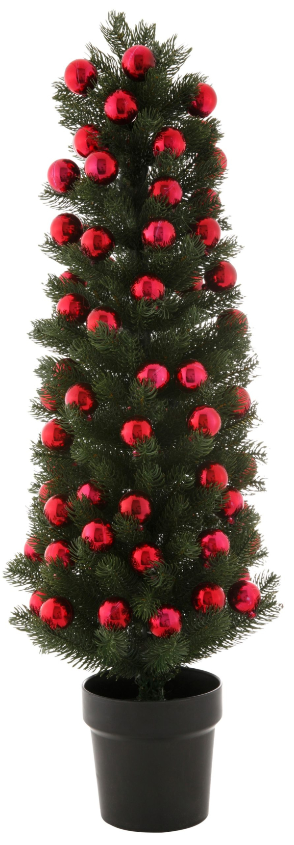 Myflair Möbel & Accessoires Künstlicher Weihnachtsbaum, im Topf, mit roten Kugeln