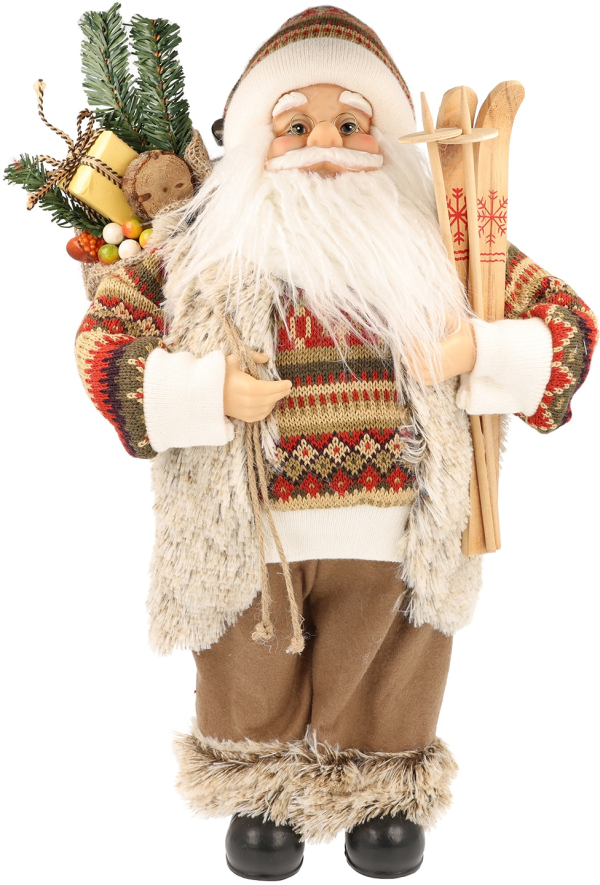 Myflair Möbel & Accessoires Weihnachtsmann, (1 St.), mit Skiern, Höhe ca. 45 cm
