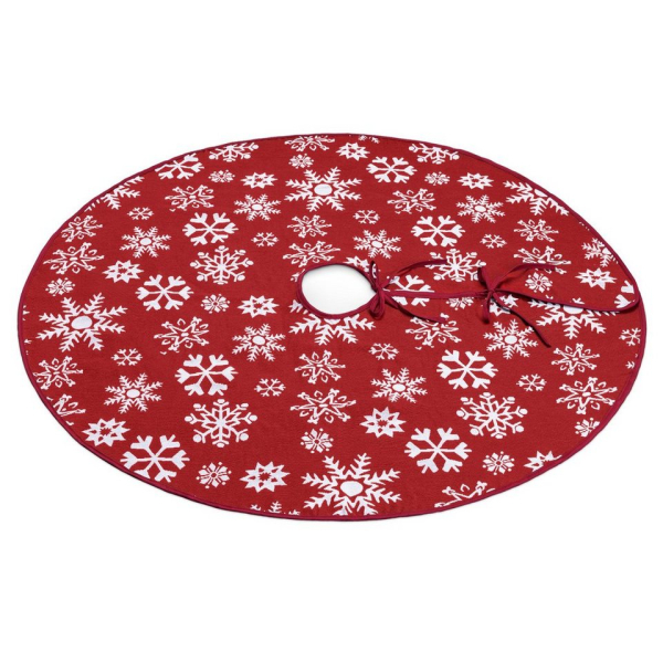 Navaris Christbaumschmuck, Weihnachtsbaumdecke Baumrock rund – Unterlage Tannenbaum Ständer Abdeckung – Christbaumdecke Tannenbaumdecke…
