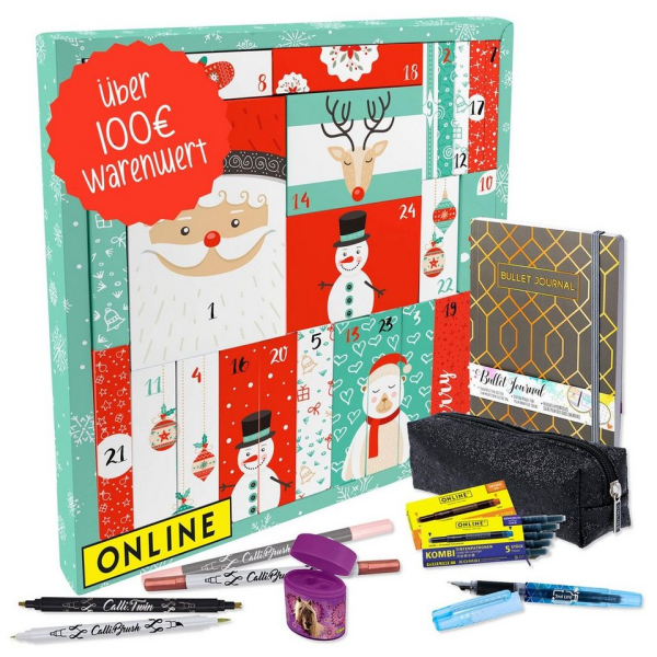Online Pen Adventskalender Bullet Journal (2023 Kreativ-Kalender), 39 Produkte, Kreativ-Zubehör, Adventskalender Kinder