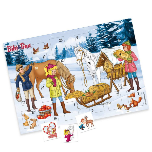 PAPIERDRACHEN Adventskalender Tattoo-Adventskalender (Adventskalender mit 24 Tattoos – kindgerechte Designs – erhältlich in vier verschiedenen Designs)