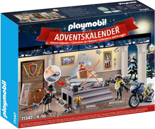 Playmobil® Adventskalender Spielzeug, Spielbausteine, Polizei Museumsdiebstahl (71347), City Action