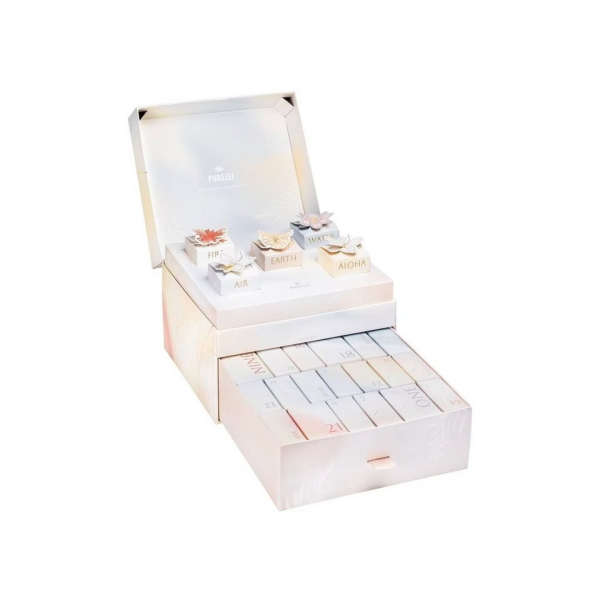 Purelei Schmuck-Adventskalender, 24 Glücksmomente mit Hawaiis Elemente im Schmuck-Adventskalender 2023