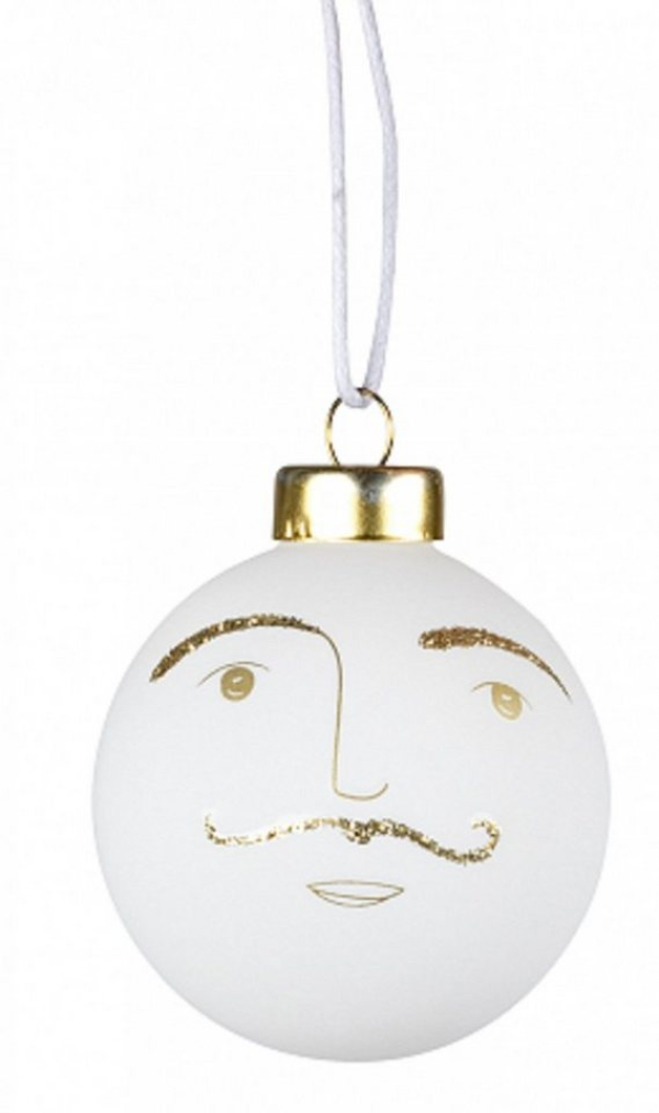 Räder Christbaumschmuck »Räder Living Kugelfreunde, Hartmut, klein, weiß«