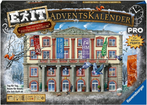 Ravensburger Adventskalender EXIT pro – Das verrückte Zeitreisemuseum
