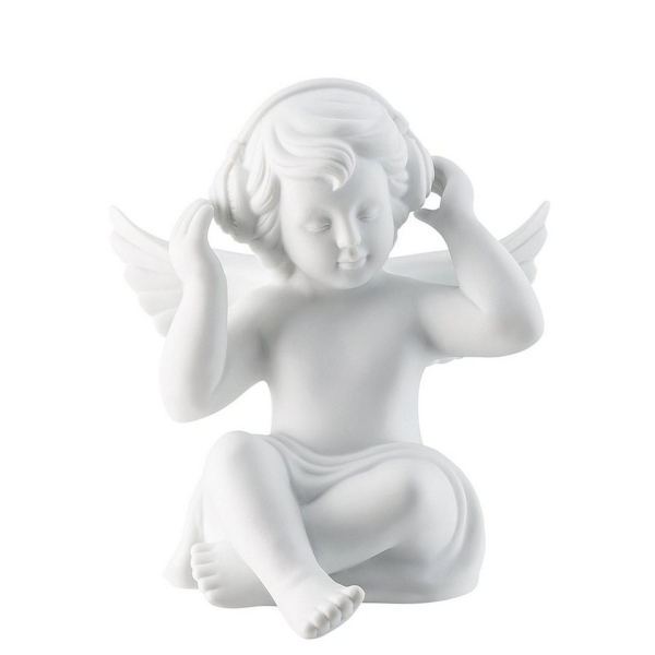 Rosenthal Engelfigur »Engel gross Weiß matt Engel mit Kopfhörer« (1 Stück)