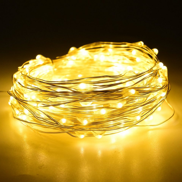 Rosnek LED-Lichterkette »12M 120LEDs,Wasserdichte,USB,Weihnachten Beleuchtun«