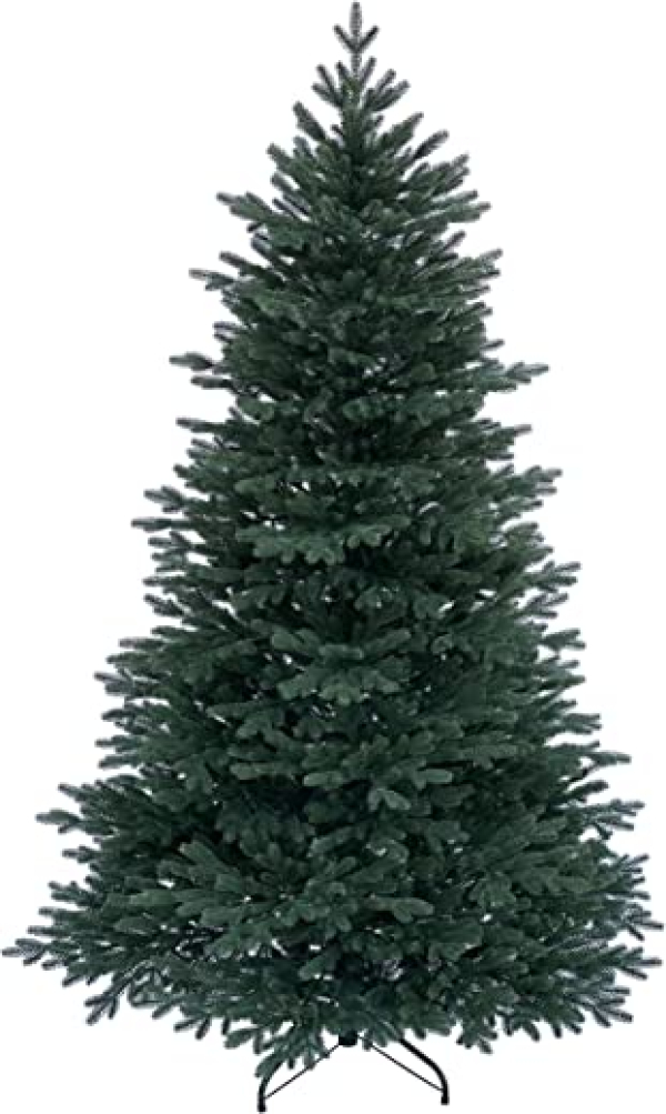 RS Trade HXT 1418 künstlicher PE Spritzguss Weihnachtsbaum 210 cm (Ø ca. 132 cm) mit ca. 4850 Spitzen, schwer entflammbarer Tannenbaum mit…