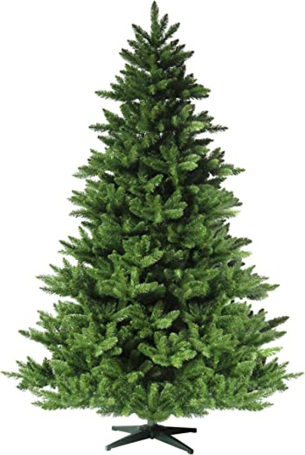 RS Trade HXT 19001 künstlicher Weihnachtsbaum 180 cm (Ø ca. 132 cm ) mit 1422 Spitzen und Schnellaufbau Klapp-Schirmsystem, schwer entflammbar,…