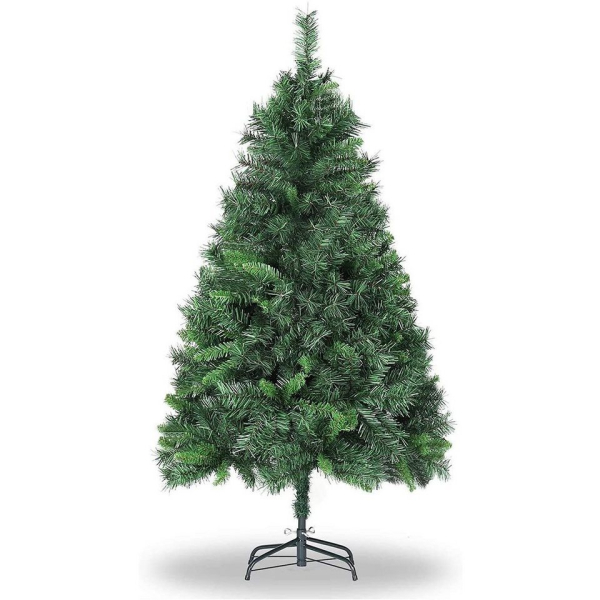 Salcar Künstlicher Weihnachtsbaum »PVC Weihnachtsbaum Künstlich Tannenbaum Christbaum mit Metallständer«, 150cm mit 408 Spitzen