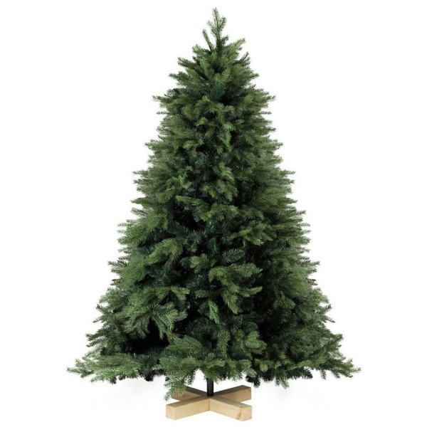 Salcar Künstlicher Weihnachtsbaum »Weihnachtsbaum Künstlich Tannenbaum Christbaum mit Holzständer PE PVC«, 120cm mit 348 Spitzen