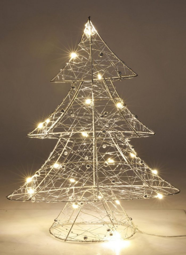 sesua Künstlicher Weihnachtsbaum »Draht Tannenbaum Baum Weihnachten LED mit Timer 40 cm«