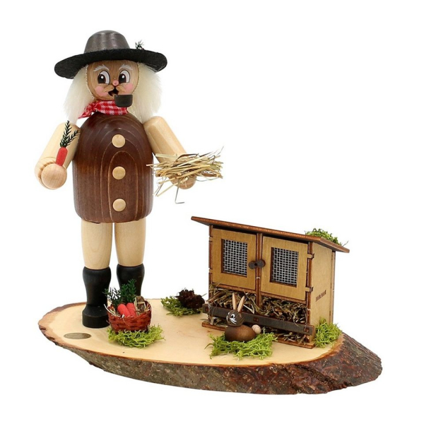 SIGRO Räuchermännchen »Holz Räuchermann Günter der Hasenzüchter«, (1 St)