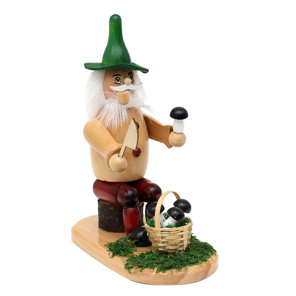 SIGRO Räuchermännchen »Holz Räuchermann Waldwichtel Pilzsucher«