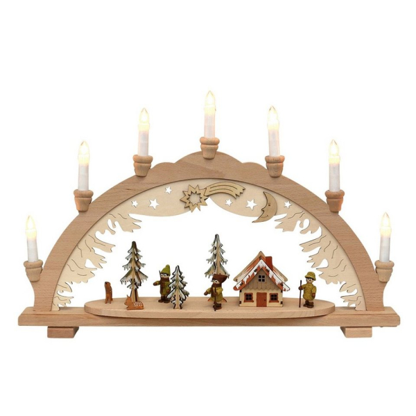 SIGRO Schwibbogen »Holz-Schwibbogen Moosmann Moosfrau«