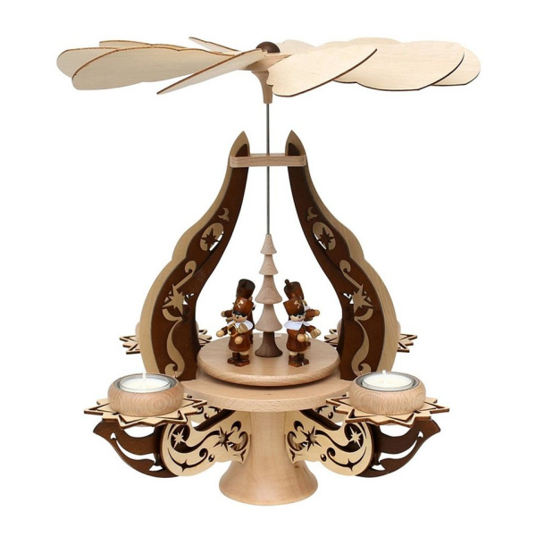 SIGRO Weihnachtspyramide »Holz Pyramide Bergleute«