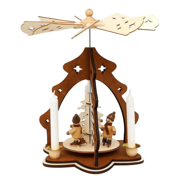 SIGRO Weihnachtspyramide »Holz Tischpyramide, für 4 Kerzen«