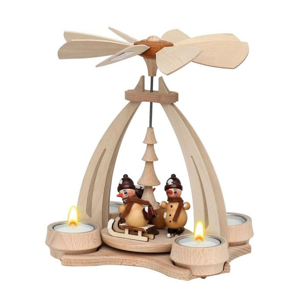 SIGRO Weihnachtspyramide »Tischpyramide Schneemänner«