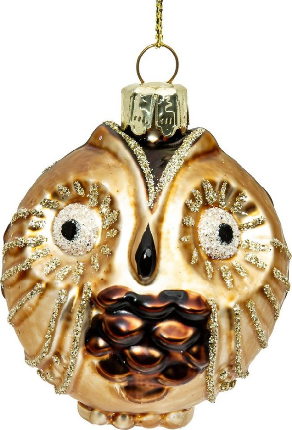 SIKORA Christbaumschmuck »BS476 Kugel Eule Christbaumschmuck Glas Figur Weihnachtsbaum Anhänger«
