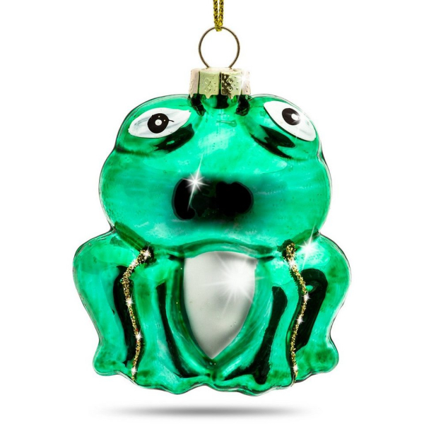 SIKORA Christbaumschmuck »BS479 Frosch Christbaumschmuck Glas Figur Weihnachtsbaum Anhänger«