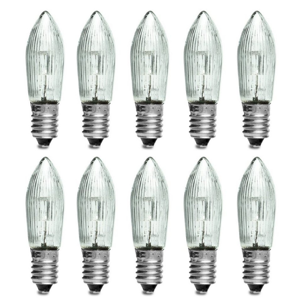 SIKORA Schwibbogen »E10 LED Ersatzbirnen 10-55V 0,1W E10 10er Set«
