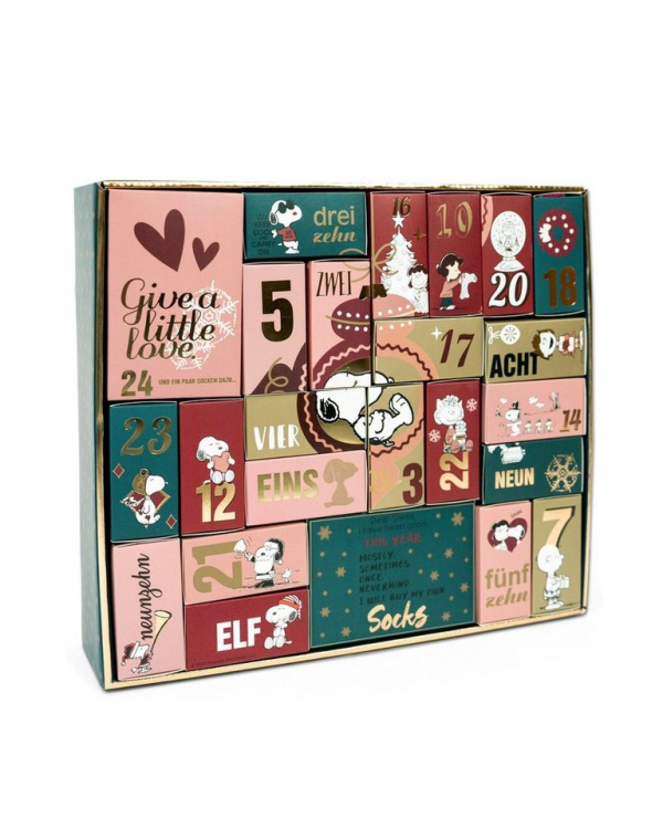 Sockswear Socken Peanuts Premium Damen Adventskalender 2023