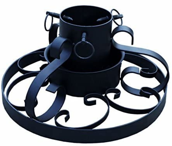 Spetebo Weihnachtsbaumständer Antik aus Metall Ø 34 cm – für Bäume bis 250 cm Höhe