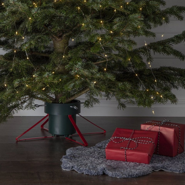 STAR TRADING Christbaumständer »Baumständer mit roten Metallbeinen D: 5,5-14cm Höhe bis 250cm 2,8L Wassertank«