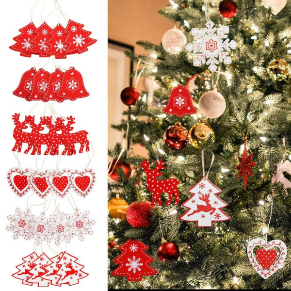 SurePromise One Stop Solution for Sourcing Christbaumschmuck (24-tlg), Christbaumschmuck Weihnachtsbaumschmuck Weihnachtsanhänger Weihnachtsdeko…
