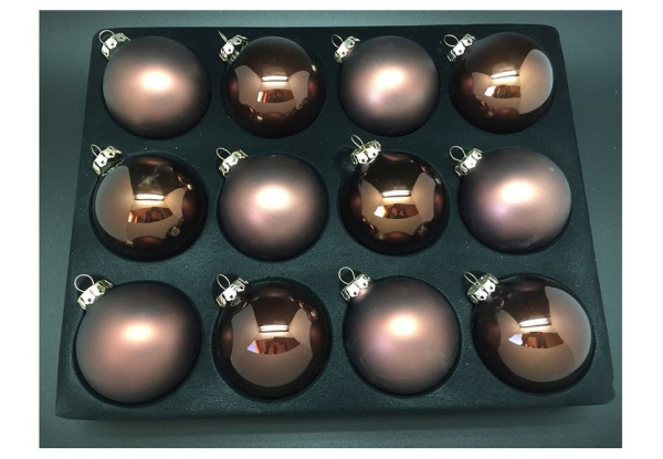 Thüringer Glasdesign Weihnachtsbaumkugel (12 St)