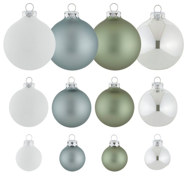 Thüringer Glasdesign Weihnachtsbaumkugel »Christmas Hygge« (40 St)