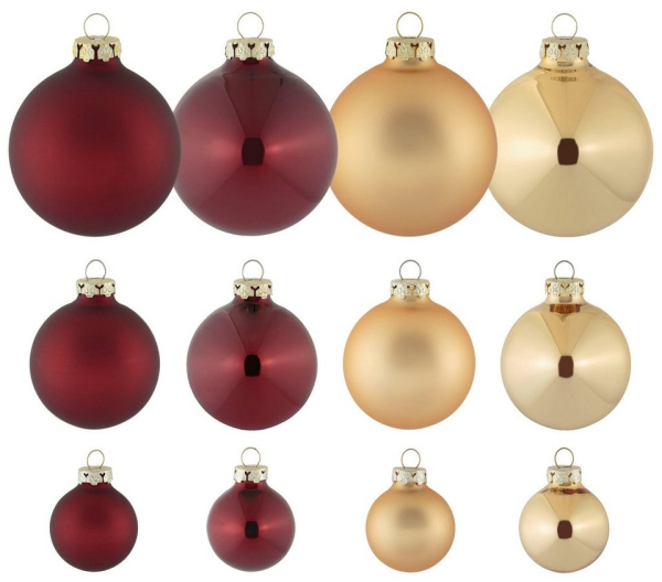 Thüringer Glasdesign Weihnachtsbaumkugel »Opulent« (40 St)