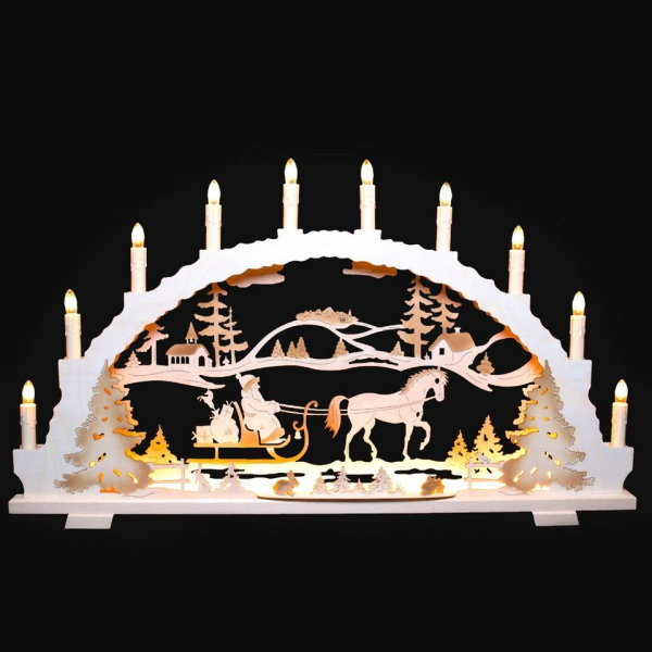 Tietze Erzgebirgsdesign Lichterbogen »Tietze Schwibbogen Knecht Ruprecht LED«