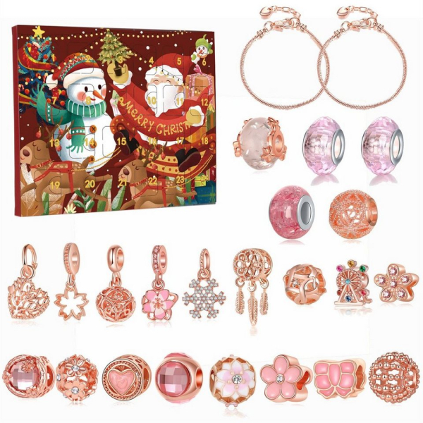 TUABUR Adventskalender 2023 Adventskalender 24 Stück DIY Perlenarmband Geschenk Blind Box (1-tlg)