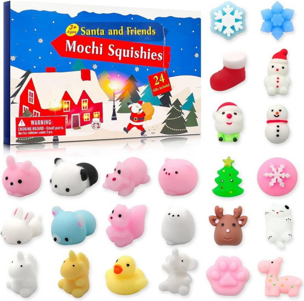 TUABUR Adventskalender Adventskalender 2023, Adventskalender 24 Tierspielzeuge für Kinder
