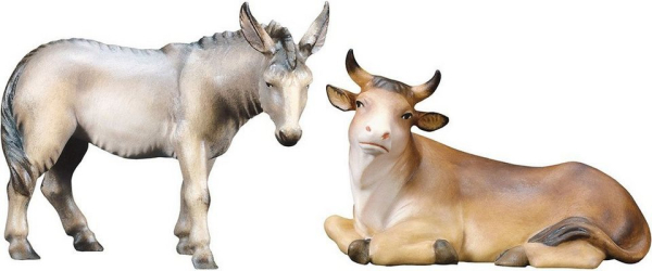 ULPE WOODART Krippenfigur »Esel & Ochse« (Set, 2 St), zur Komet Krippe, Handarbeit