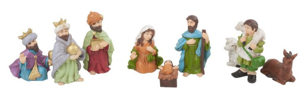 VBS Krippenfigur »VBS Krippenfiguren ‚Sidon‘, ca. 2,3 – 8,5 cm, 9-tl«, 9-tlg